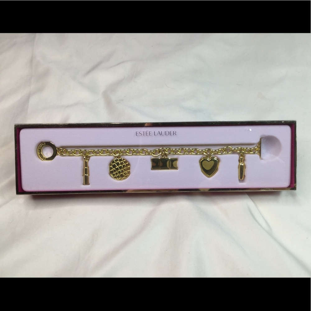 Estée Lauder The Golden Icons Charm Bracelet NEW